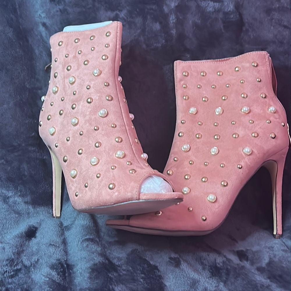 Dusty Pink Booties